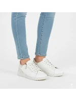 Skórzane damskie na beżowe 138 model 22002251 - JEZZI