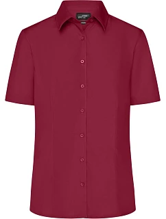 JN Popelínová business halenka s krátkým rukávem 02.0 wine model 22487605 - Daiber