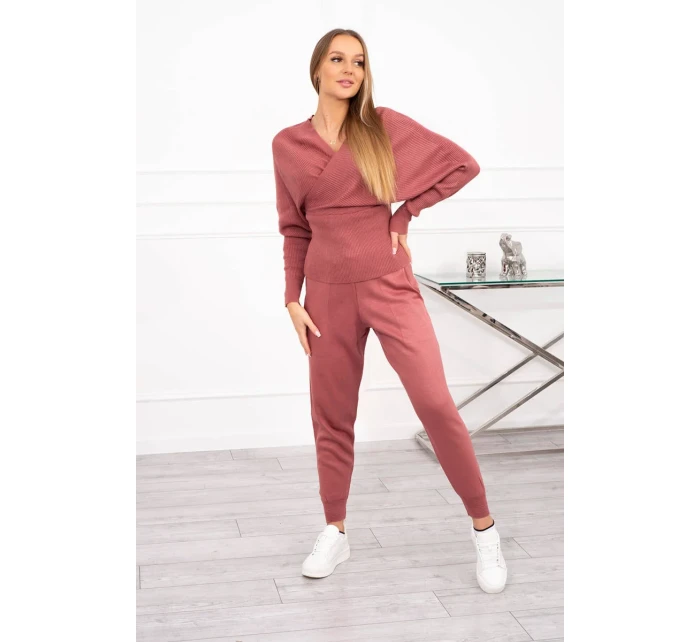 Dvoudílný model 18747682 set tmavě růžový - K-Fashion Dvoudílný model 18747682 set tmavě růžový - K-Fashion