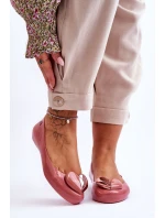 Dámské baleríny se srdcem model 21616923 Růžová - Zaxy