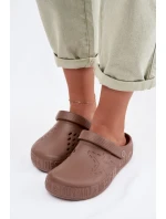 Dámské pantofle Chodaki pěnové Big Star TT274A085 hnědé