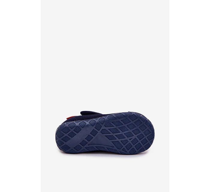 Dětské pantofle Milami na suchý zip tmavě modré Jasimrra