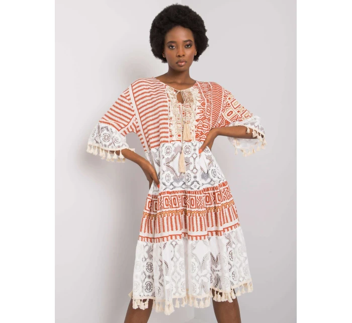 Šaty DHJ SK model 15638158 tmavě oranžová - FPrice