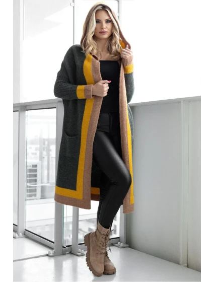 Sveter na zapínanie model 171315 PeeKaBoo