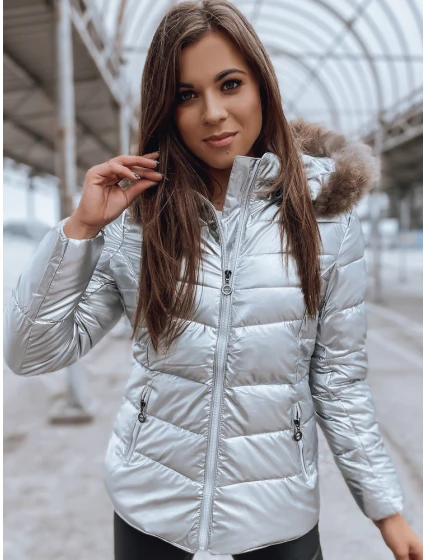 Dámska bunda NELLY silver FashionStreet TY2273