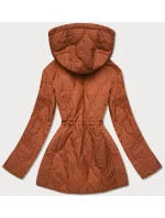 Červeno-čierna obojstranná dámska prešívaná bunda (MHM-W589) Červeno-čierna obojstranná dámska prešívaná bunda (MHM-W589)