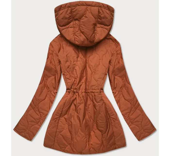 Červeno-čierna obojstranná dámska prešívaná bunda (MHM-W589) Červeno-čierna obojstranná dámska prešívaná bunda (MHM-W589)