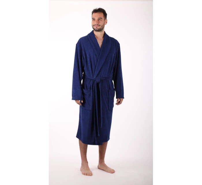 Bari pánský župan model 21751475 tmavě modrá - Vestis Bari pánský župan model 21751475 tmavě modrá - Vestis