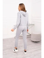 Šedá sada s potlačou