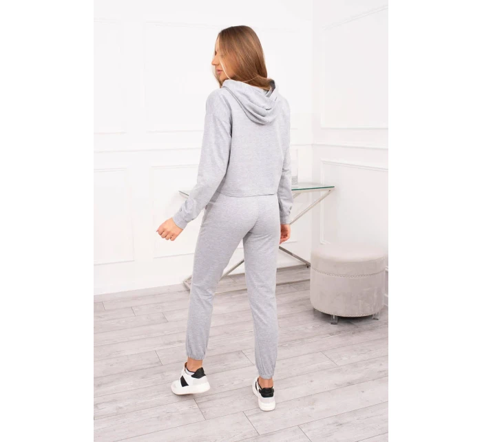 Šedá sada s potlačou