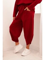 Punto Milano Zimná mikina + nohavice bordová