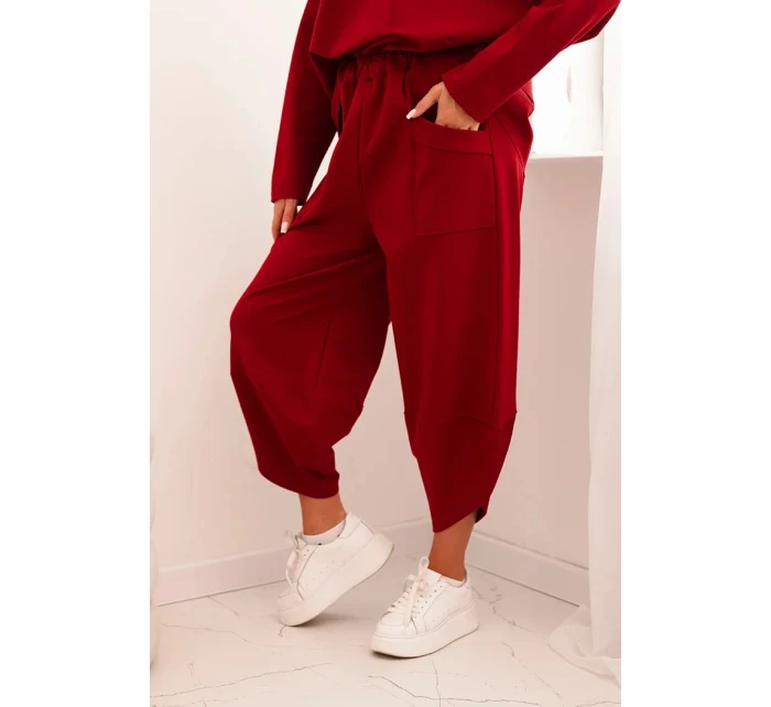 Punto Milano Zimná mikina + nohavice bordová