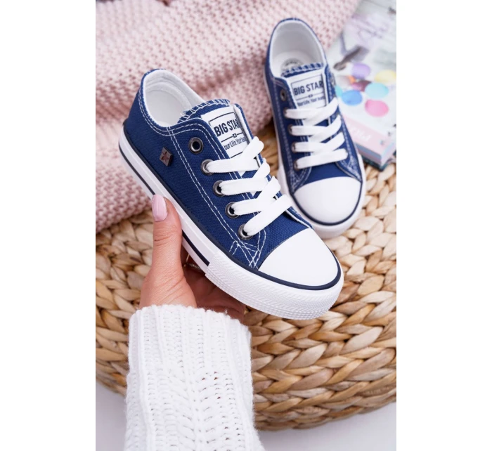 Trampki Dziecięce Big Star FF374202 Granatowe Trampki Dziecięce Big Star FF374202 Granatowe
