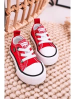 Dětské Klasické Tenisky Nízké BIG STAR model 21545379 červené - Big Star Shoes Dětské Klasické Tenisky Nízké BIG STAR model 21545379 červené - Big Star Shoes