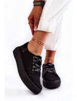 Damskie Trampki Memory Foam System Big Star KK276001 Czarne Damskie Trampki Memory Foam System Big Star KK276001 Czarne