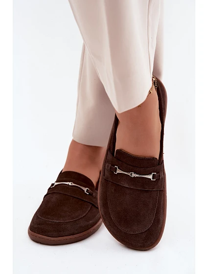 Kožené mokasíny Barefoot Z Zazoo 322 Chocolate