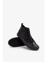 Pánske zateplené tenisky so zipsom Black Big Star