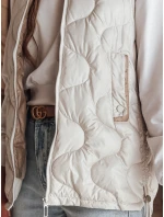 Dámská přechodná prošívaná vesta světle šedá Dstreet model 21987061 - FashionStreet Dámská přechodná prošívaná vesta světle šedá Dstreet model 21987061 - FashionStreet