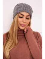 Fleecová čepice  tmavě šedá model 18750803 - K-Fashion