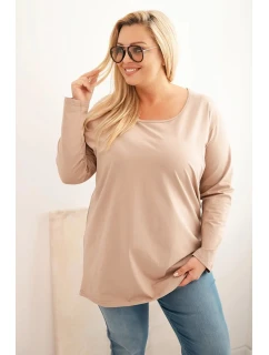 Dámská blůza Plus Size s lodičkovým výstřihem fango