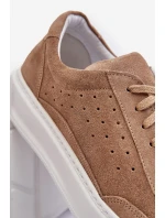 Pánské semišové sportovní boty model 21641511 béžové - Zazoo