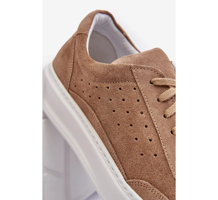 Pánské semišové sportovní boty model 21641511 béžové - Zazoo