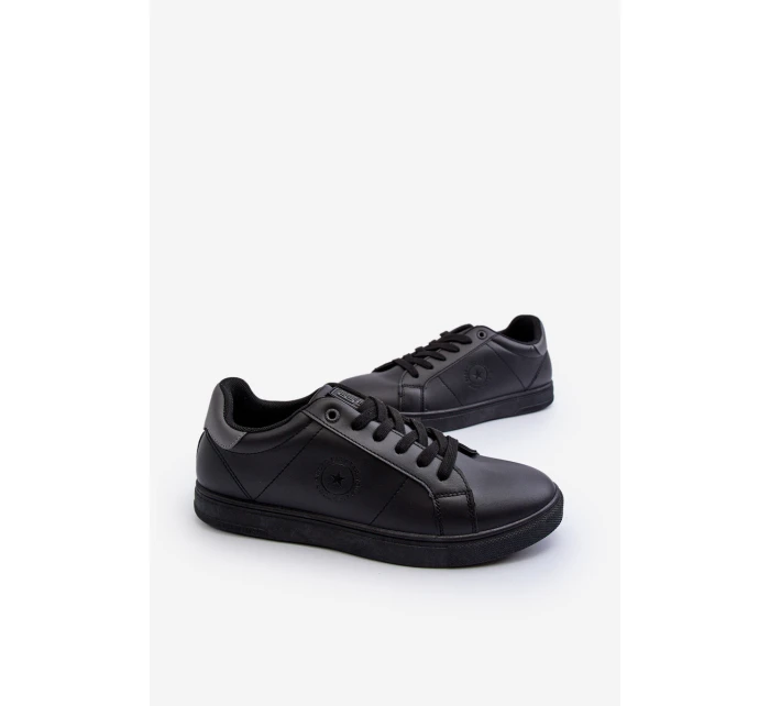 Nízké pánské tenisky z ekologické kůže Big Star model 21653618 černé - Big Star Shoes