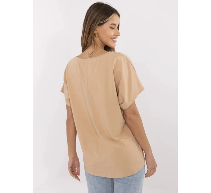 T shirt CLM TS model 21121751 camelowy - FPrice