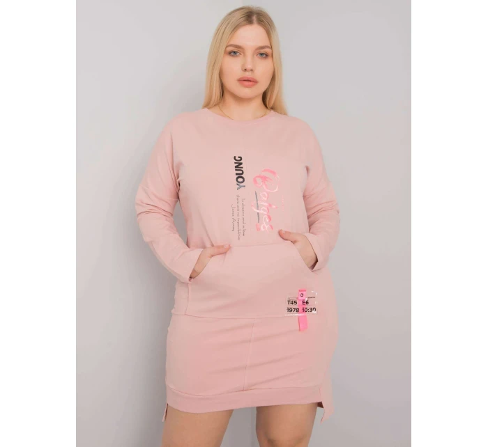 Šaty RV SK model 17416399 světle růžová - FPrice Šaty RV SK model 17416399 světle růžová - FPrice