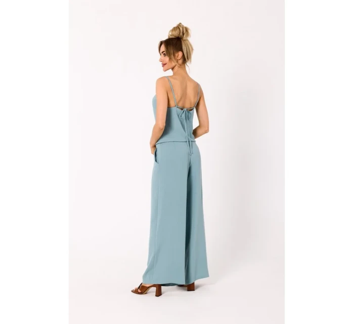 model 18383413 Kombinéza se špagetovými ramínky agave - Moe model 18383413 Kombinéza se špagetovými ramínky agave - Moe