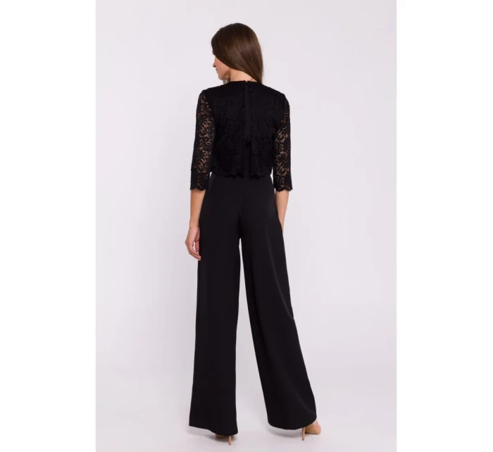 model 20531320 Kombinéza s krajkovými detaily černá - STYLOVE