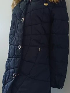 Dámska zimná bunda W703 čierna - MHM