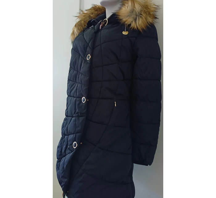 Dámska zimná bunda W703 čierna - MHM