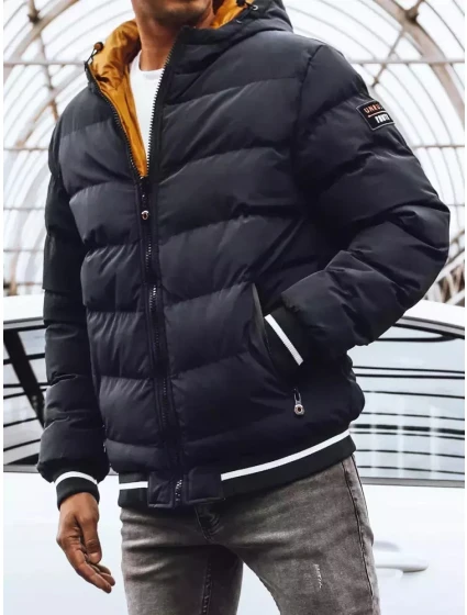 Pánská oboustranná zimní bunda tmavě modrá Dstreet model 21965462 - FashionStreet