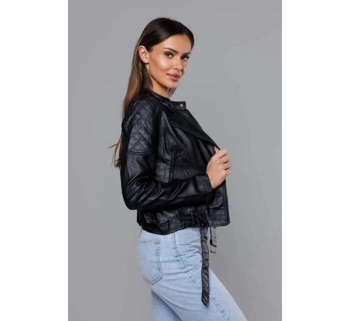 Ramones so stojanom, čierna ekokoža (AX-805)