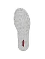 Rieker W RKR642 biele kožené ažurové topánky