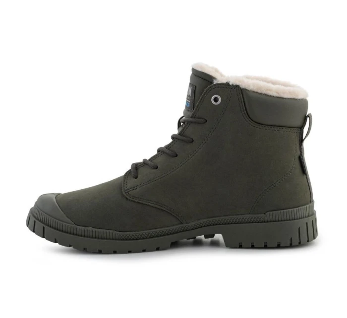 Palladium SP20 Cuff Leather Waterproof WL U 79067-325-M Olive Night topánky