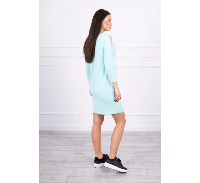 Šaty s mätovou potlačou Honey girl