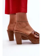 Dámské sandály s hnědé model 21661240 - EVENTO