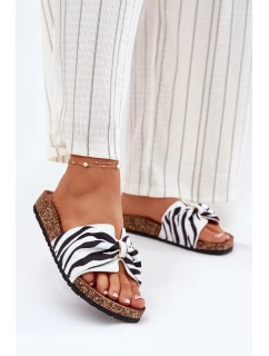 Dámské pantofle na korkové platformě Zebra model 21696548 - Boto