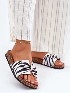 Dámské pantofle na korkové platformě Zebra model 21696548 - Boto