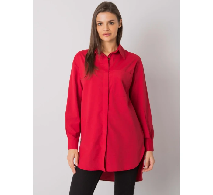Košeľa EM KS 005.34 tmavo červená