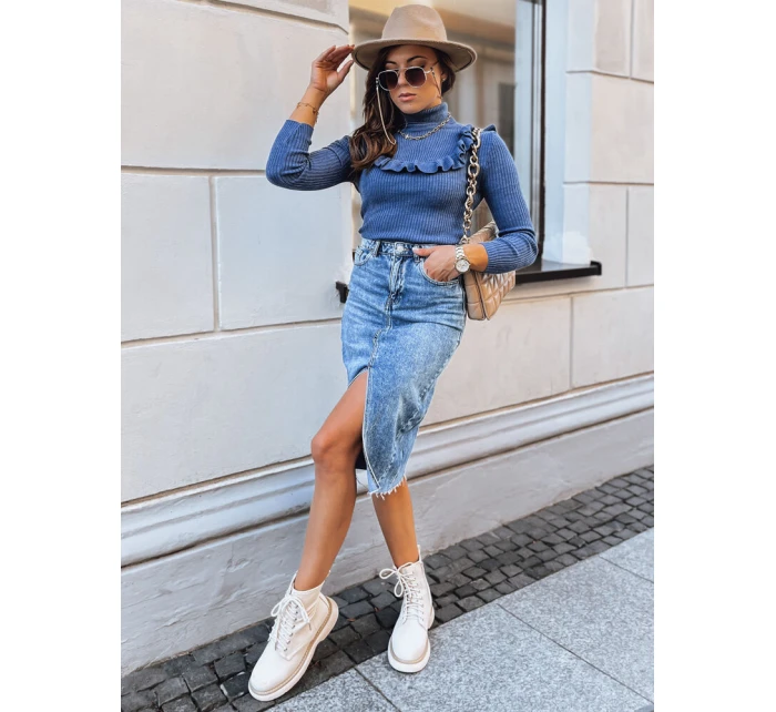 Dámsky sveter NOAH modrý FashionStreet MY1403 Dámsky sveter NOAH modrý FashionStreet MY1403