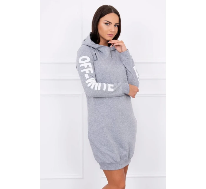 Šaty Off White grey model 18742187 - K-Fashion Šaty Off White grey model 18742187 - K-Fashion