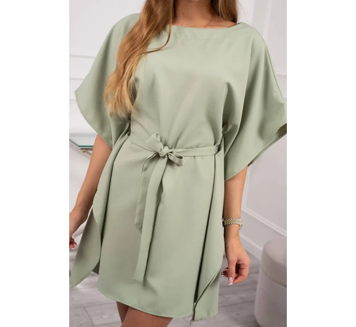 Oversize netopýří šaty tmavě mátové