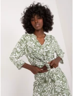 Blúzka D73771M11174A khaki farba Blúzka D73771M11174A khaki farba