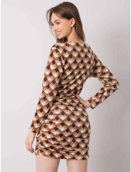 Šaty DHJ SK 12695.26P svetlo hnedá Šaty DHJ SK 12695.26P svetlo hnedá