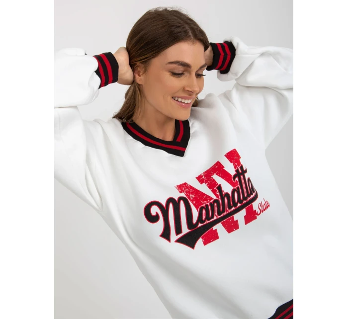 Bluza EM BL model 18502857 biały - FPrice Bluza EM BL model 18502857 biały - FPrice