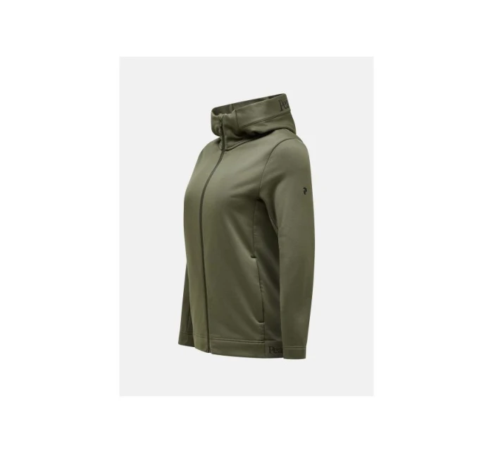 Peak Performance W Rider Tech Zip Hood Green