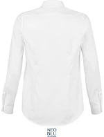 Women keprová halenka s dlouhým rukávem white model 22499890 - NEOBLU Women keprová halenka s dlouhým rukávem white model 22499890 - NEOBLU